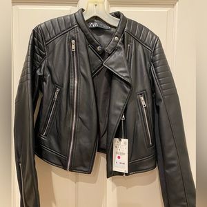 Zara Leather Jacket - M